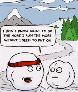 Winter jogging