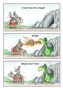 Never send smokers to fight the dragon