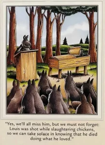 Wolf`s funeral. Eulogy