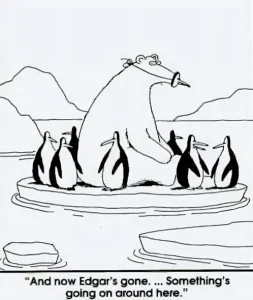 Penguins are friends, not food