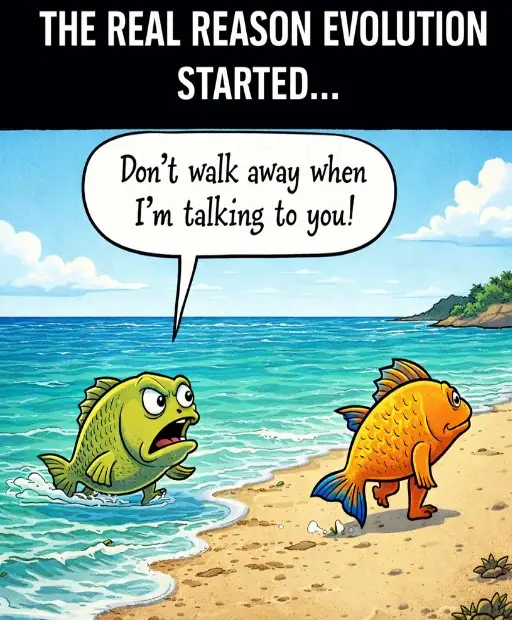 The real reason evolution started …